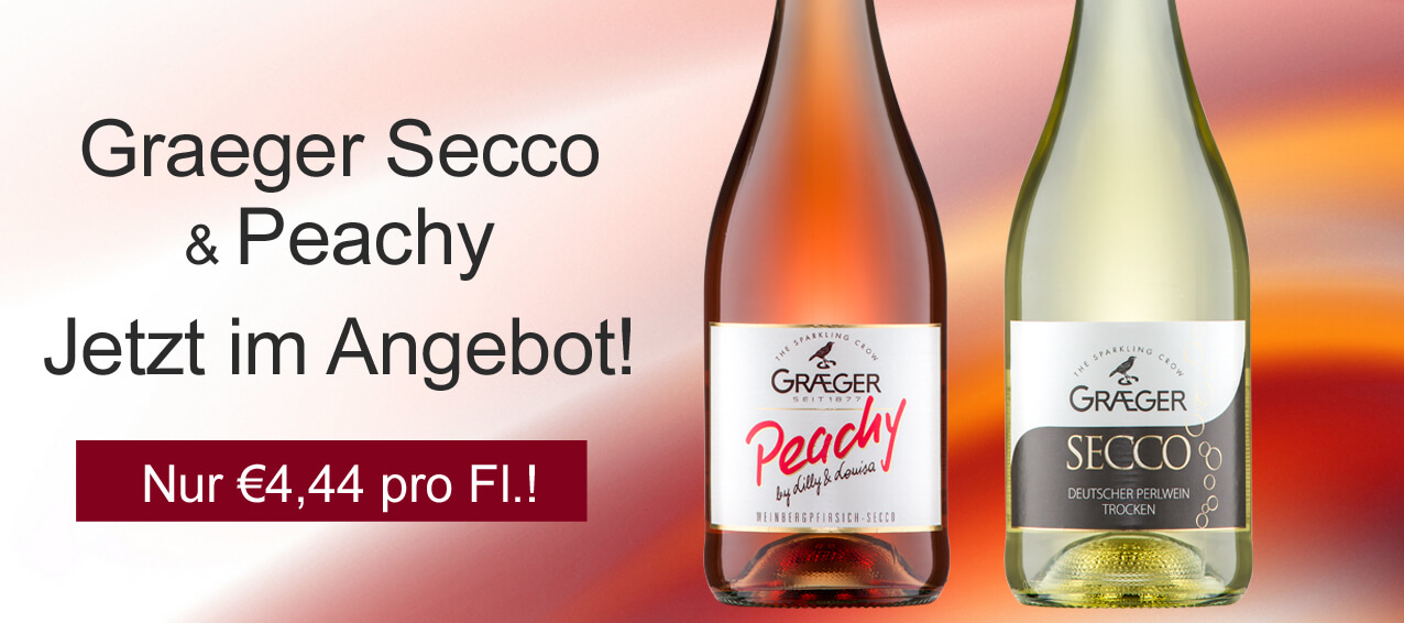 Graeger Secco und Peachy im Angebot kaufen!